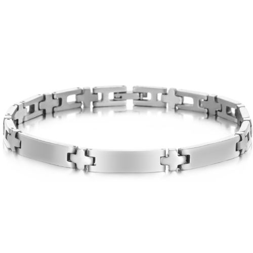 ***COI Titanium Bracelet With Steel Clasp(Length: 8.46 inches)-00086AA