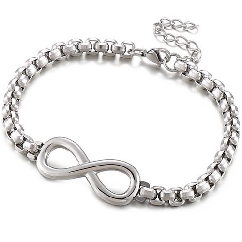 ***COI Titanium Infinity Bracelet With Steel Clasp(Length: 8.85 inches)-00102AA
