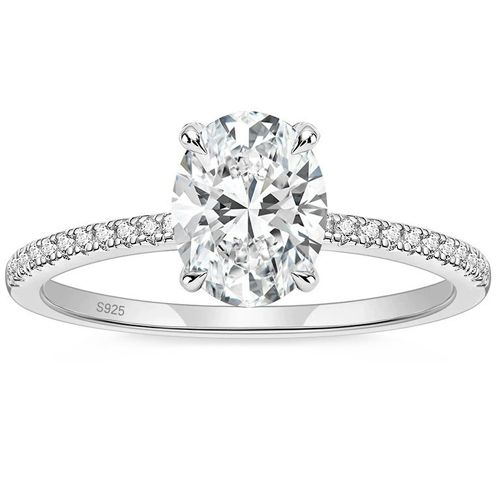 ***COI Sterling Silver 925 Gold Tone/Rose/Silver Solitaire Ring With Cubic Zirconia-00348AA