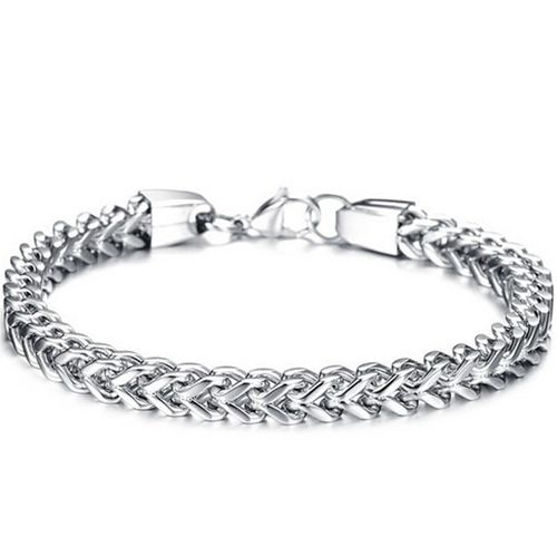 ***COI Titanium Black/Gold Tone/Silver Bracelet With Steel Clasp(Length: 9.45 inches)-00439AA