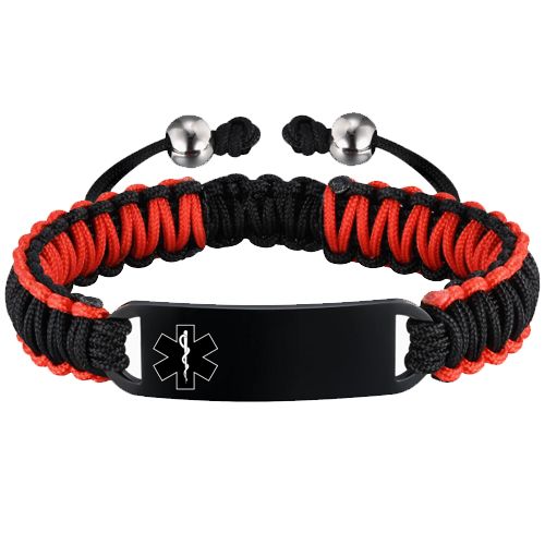 ***COI Titanium Medical Alert Bracelet(Length: 8.27 inches)-00637AA
