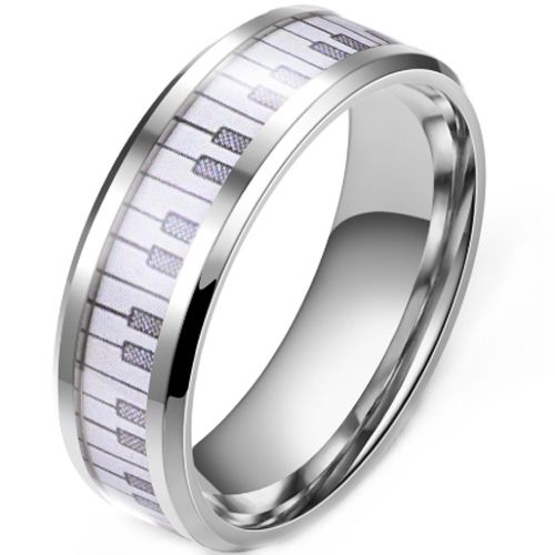 ***COI Titanium Piano Ring-00940AA