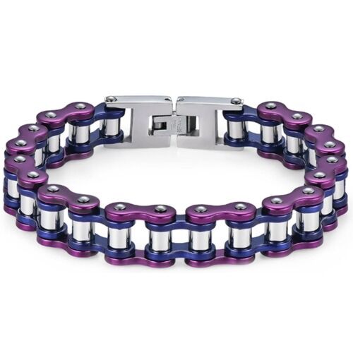 ***COI Titanium Ceramic Bracelet With Steel Clasp(Length: 8.27 inches)-01165AA