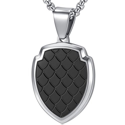 ***COI Titanium Black/Gold Tone Silver Pendant-01369AA