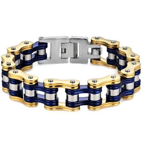 ***COI Titanium Black/Silver Ceramic Bracelet With Steel Clasp(Length: 8.66 inches)-01523AA