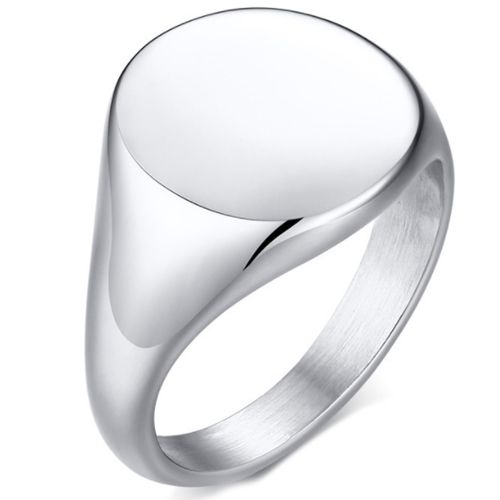 Titanium store signet ring