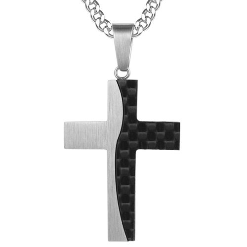 COI Titanium Pendant With Carbon Fiber-7684AA