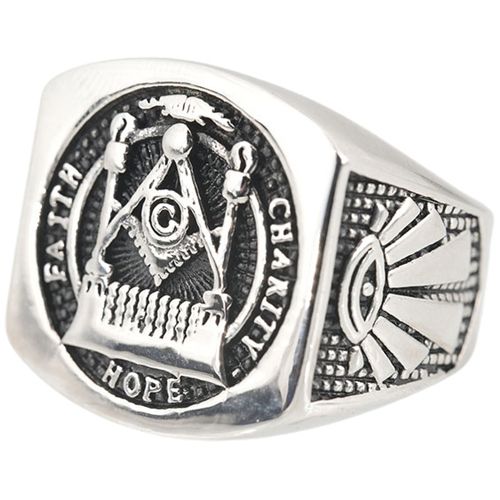 **COI Titanium Masonic Freemason Ring-7987