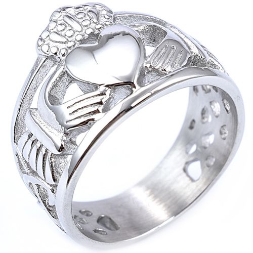 **COI Titanium Mo Anam Cara Claddagh Celtic Ring-8379