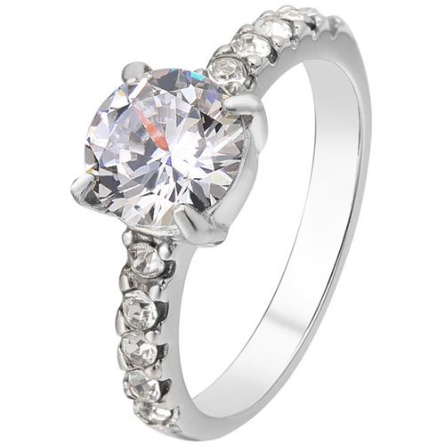 **COI Titanium Solitaire Ring With Cubic Zirconia-8568