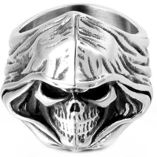 Titanium discount skull ring