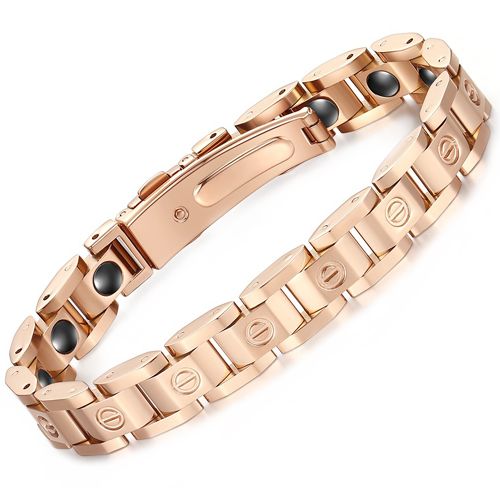 COI Titanium Screws Bracelet With Steel Clasp(Length: 7.48 or 8.27 inches)-9421AA