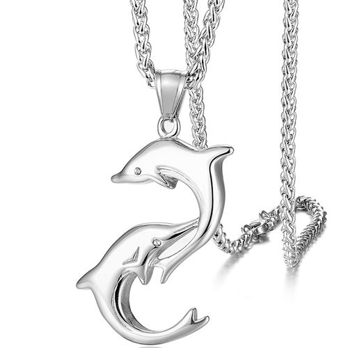 **COI Titanium Dolphin Pendant-9695AA