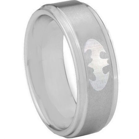 **COI Titanium Bat Man Step Edges Ring-3890