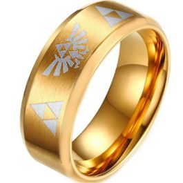 COI Gold Tone Tungsten Carbide Legend of Zelda Ring-TG806