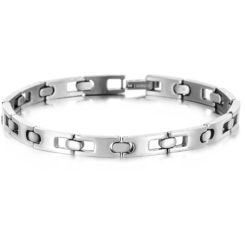 ***COI Titanium Bracelet With Steel Clasp(Length: 7.87 inches)-00085AA