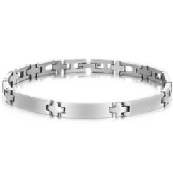 ***COI Titanium Bracelet With Steel Clasp(Length: 8.46 inches)-00086AA