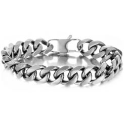 ***COI Titanium Bracelet With Steel Clasp(Length: 8.66 inches)-00097AA