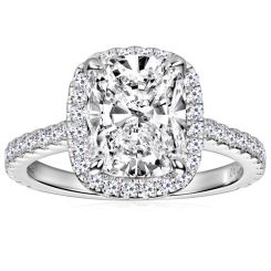 ***COI Sterling Silver 925 Solitaire Ring With Moissanite-00363AA