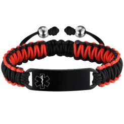 ***COI Titanium Medical Alert Bracelet(Length: 8.27 inches)-00637AA