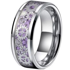 ***COI Titanium Gears Ring With Carbon Fiber-00955AA