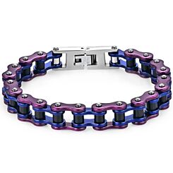 ***COI Titanium Ceramic Bracelet With Steel Clasp(Length: 9.06 inches)-01164AA