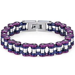 ***COI Titanium Ceramic Bracelet With Steel Clasp(Length: 8.27 inches)-01165AA