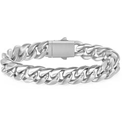 ***COI Titanium Black/Gold Tone/Silver Bracelet With Steel Clasp(Length: 8.0 inches)-01256AA