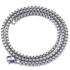 ***COI Titanium Necklace With Stainless Steel Clasp(Length: 19.68 inches)-01449AA