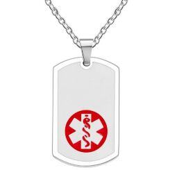 ***COI Titanium Medical Alert Pendant-01660AA