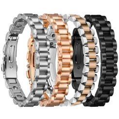 ***COI Titanium Black/Rose/Silver Bracelet With Steel Clasp(Length: 8.27 inches)-01687AA