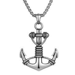 ***COI Titanium Anchor Pendant-01967AA