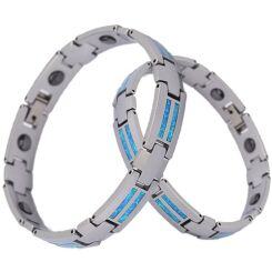 ****COI Tungsten Carbide Crushed Opal Bracelet With Steel Clasp(Length: 8.27 inches)-02120AA