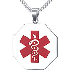 COI Titanium Medical Alert Pendant-5525