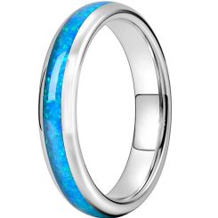 **COI Titanium Crushed Opal Dome Court Ring-7563AA