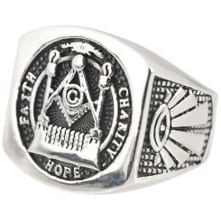 **COI Titanium Masonic Freemason Ring-7987