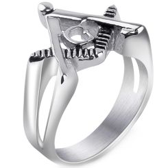 **COI Titanium Masonic Freemason Ring-8217