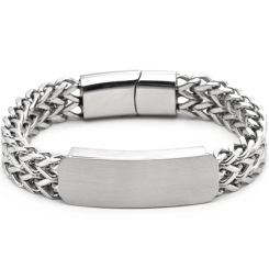 COI Titanium Bracelet With Steel Clasp(Length: 8.27 inches)-8933AA
