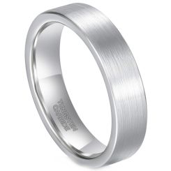 **COI Tungsten Carbide Pipe Cut Flat Ring-9325BB