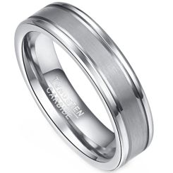 **COI Tungsten Carbide Polished & Matt Ring-9379BB