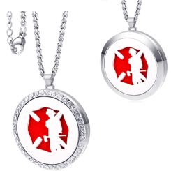 **COI Titanium Fire Fighter Tag Pendant-9718AA