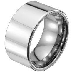 **COI Tungsten Carbide 12mm Pipe Cut Flat Ring-8595