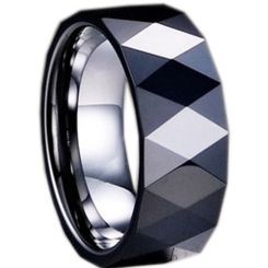 COI Black Tungsten Carbide Ring-TG1281(US14)