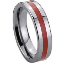 COI Tungsten Carbide Ring With Ceramic - TG137(Size:US7.5)