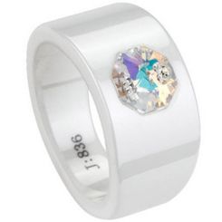 COI Ceramic Ring With CZ-TG1742(#US6/8.5)