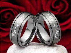 COI Tungsten Carbide Ring - TG1910(With Stone, Size:US7.5)
