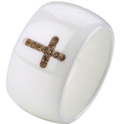 COI Ceramic Ring With CZ-TG2374(US8.5)