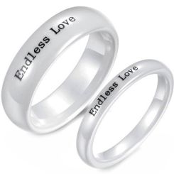 COI White Ceramic Endless Love Dome Court Ring-TG2709