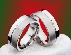COI Tungsten Carbide Ring - TG3455(With Stone, Size:#US6.5)
