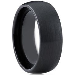 COI Black Ceramic Dome Court Ring-TG3784